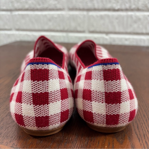 Rothy’s x Marta Ferri Red Checkered Gingham Loafers 11.5 - Picture 6 of 9